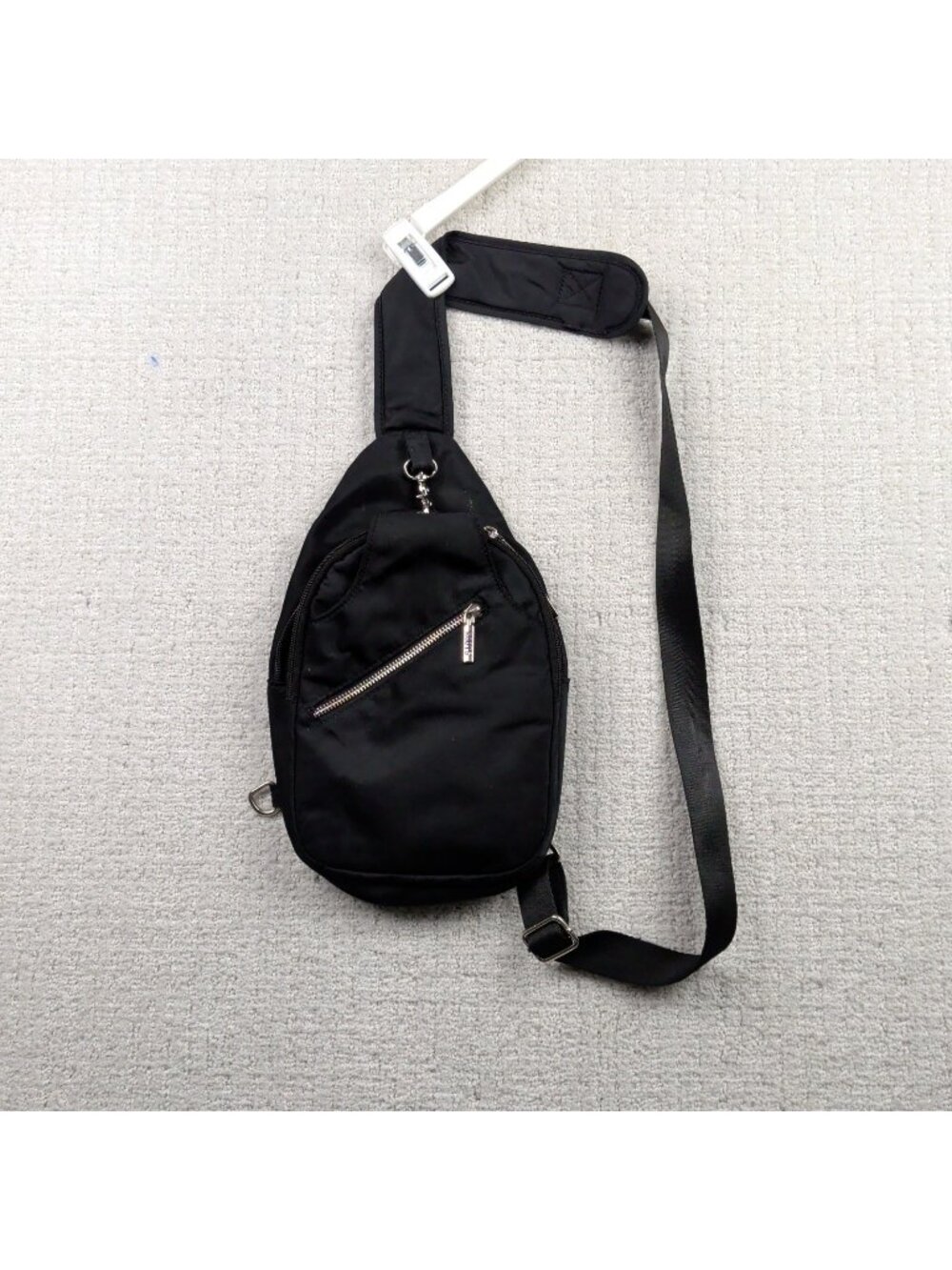 Y2K Roots Canada Crossbody Sling Bag Black Techwear Gorpcore Travel Hiking Tech